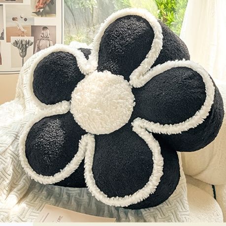 ソファクッション 花びら型ふわもこソファクッション