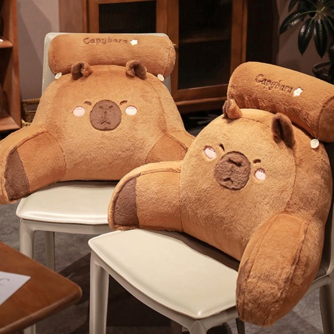 ソファクッション もふもふくまさん背もたれクッション