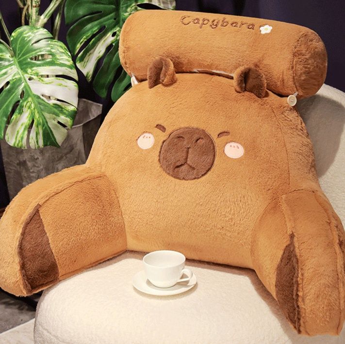 ソファクッション もふもふくまさん背もたれクッション
