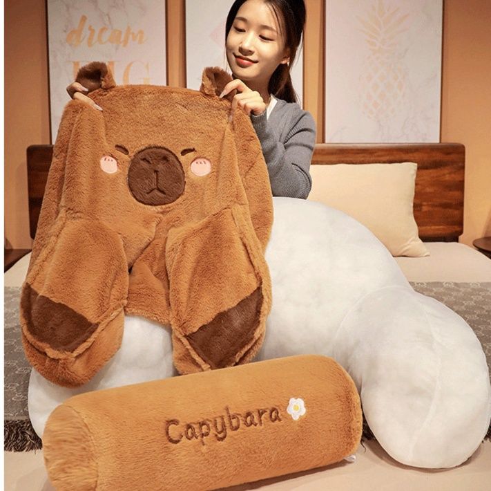 ソファクッション もふもふくまさん背もたれクッション