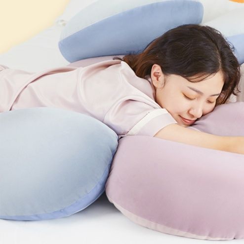 ソファクッション やわらか丸型抱きクッション