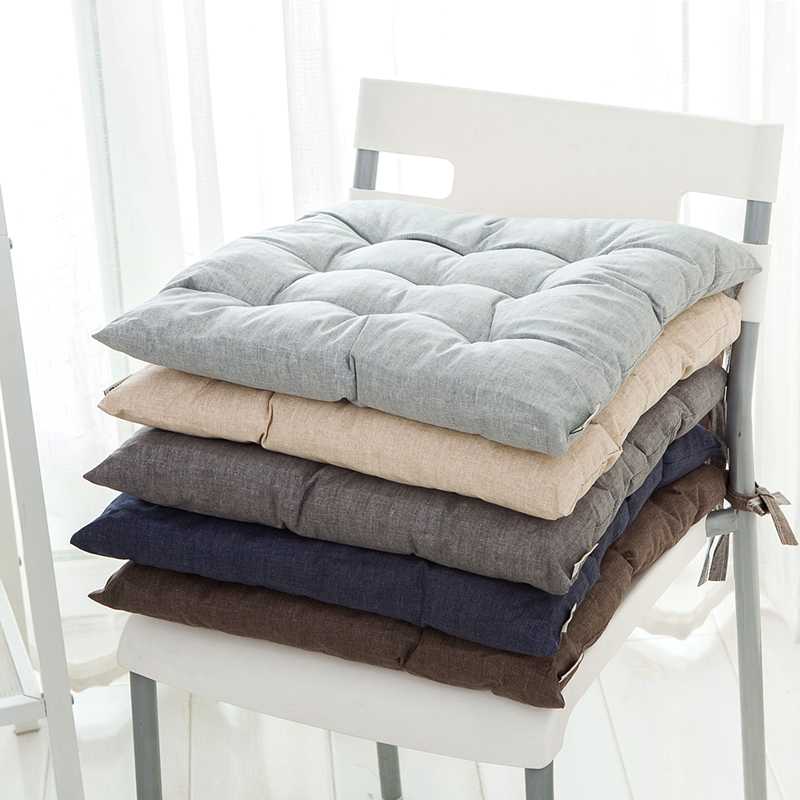 ソファクッション ふんわり格子キルト座布団