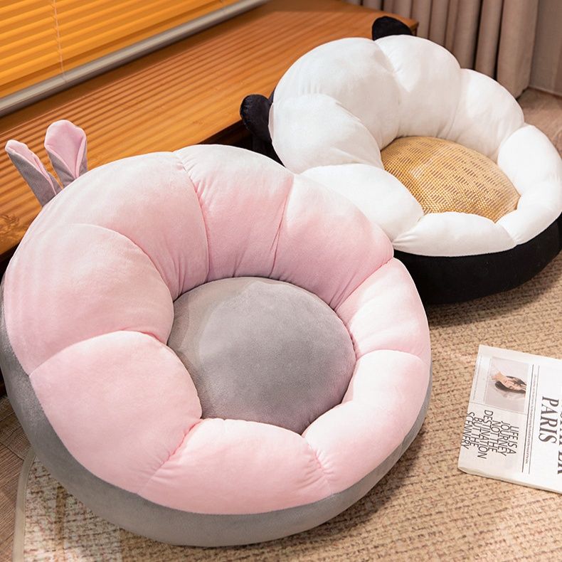 ソファクッション 花びら型ふんわり座椅子クッション