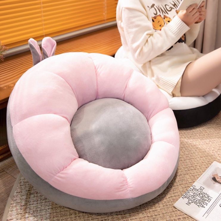ソファクッション 花びら型ふんわり座椅子クッション