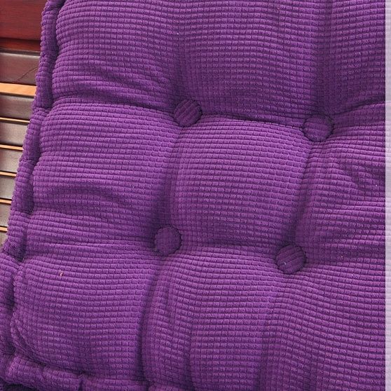 ソファクッション 格子模様キルト加工木製椅子用座布団