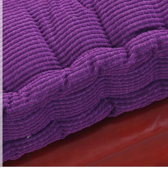 ソファクッション 格子模様キルト加工木製椅子用座布団