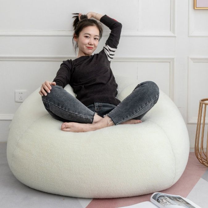 ソファクッション 持ち手付き大型ビーズソファクッション