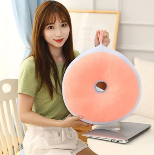 ソファクッション 中央穴あき円形フロアソファクッション