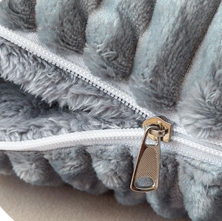 ソファクッション 立体畝編みデザイン柔らか素材のソファクッション