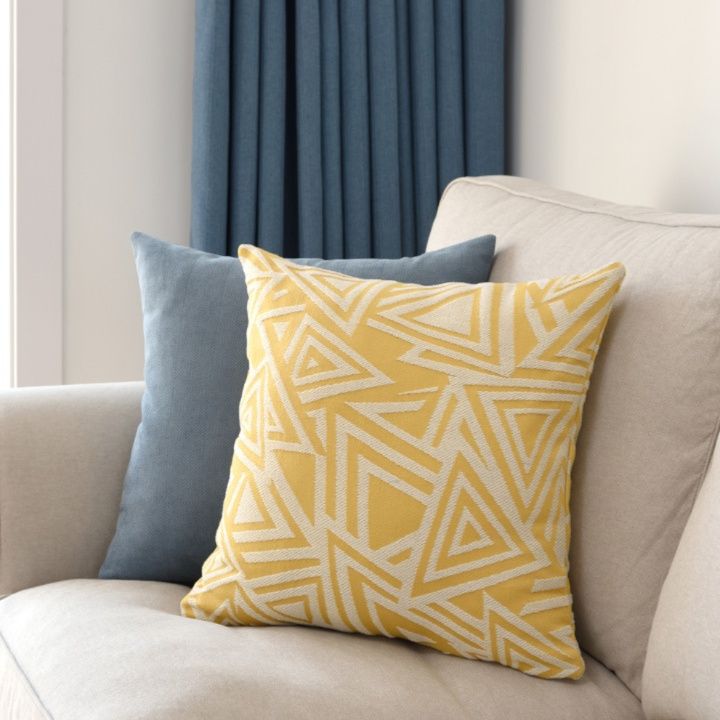 ソファクッション 幾何学模様織り柄ソファクッション