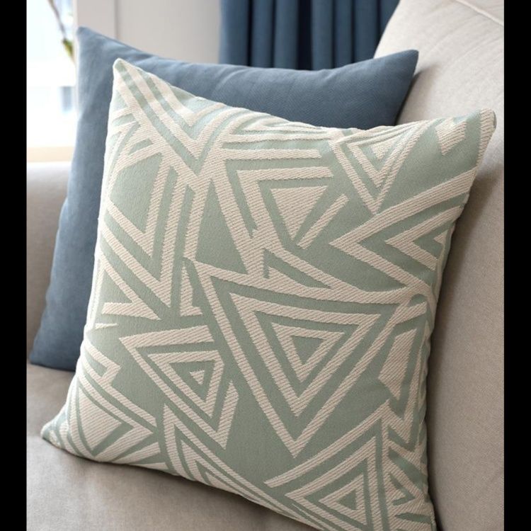ソファクッション 幾何学模様織り柄ソファクッション