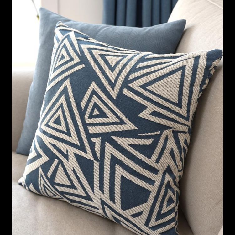 ソファクッション 幾何学模様織り柄ソファクッション