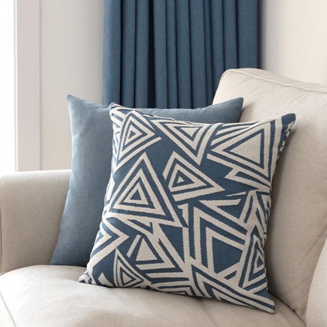 ソファクッション 幾何学模様織り柄ソファクッション
