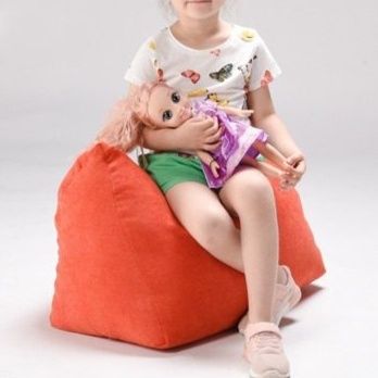 ソファクッション 三角形背もたれビーズ充填ソファクッション