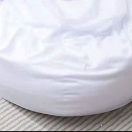 ソファクッション ひまわり刺繍付き特大ビーズクッション足置きセット