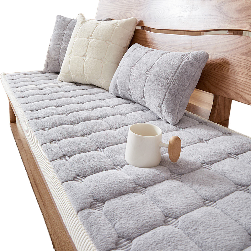 ソファクッション 北欧風キルト加工厚手座布団クッション