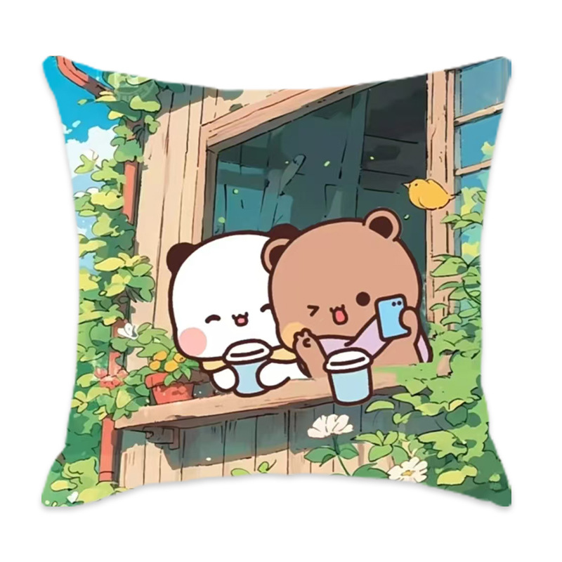ソファクッション 癒しの子熊 ゆったりクッション