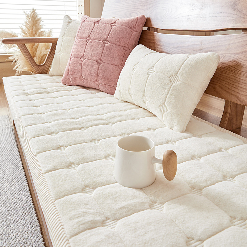 ソファクッション 北欧風キルト加工厚手座布団クッション