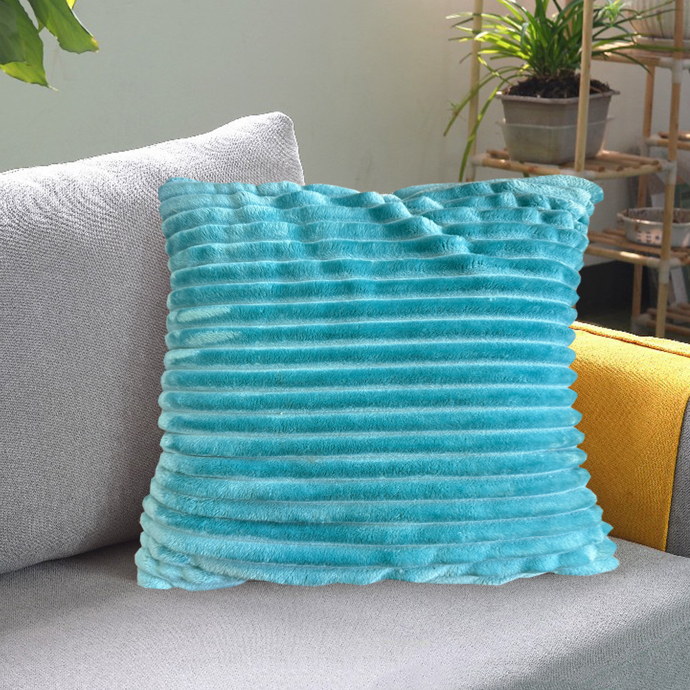 ソファクッション 立体畝編みデザイン柔らか素材のソファクッション