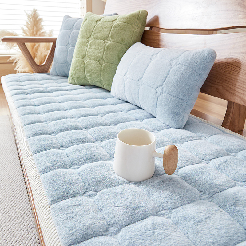 ソファクッション 北欧風キルト加工厚手座布団クッション