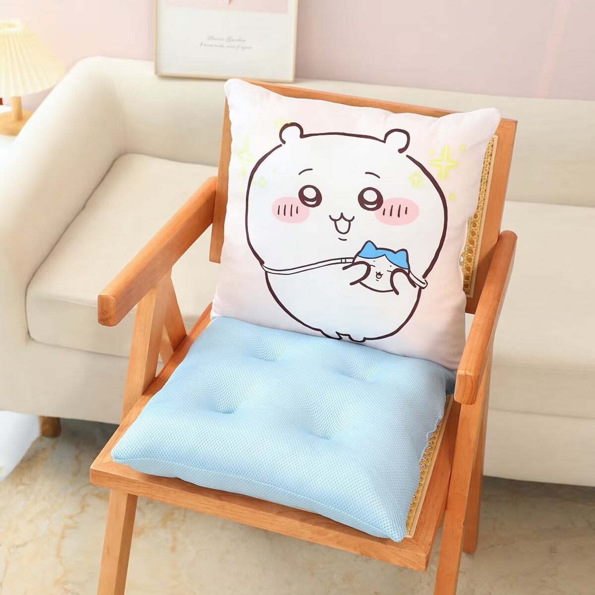 ソファクッション うさぎと小さなお友達のクッションセット