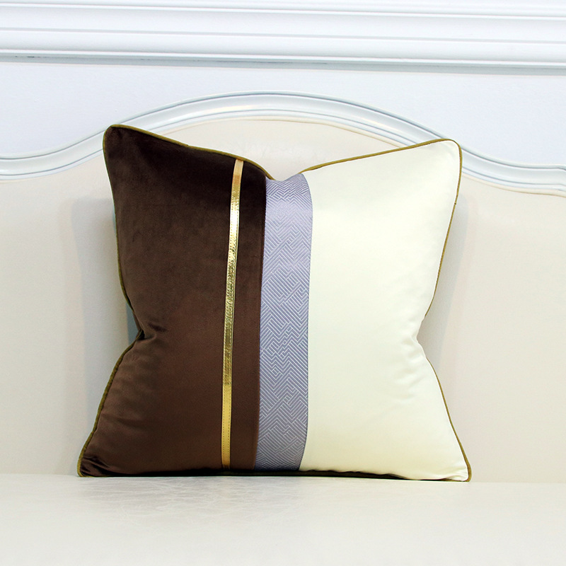 ソファクッション 上品なストライプ デザインクッション