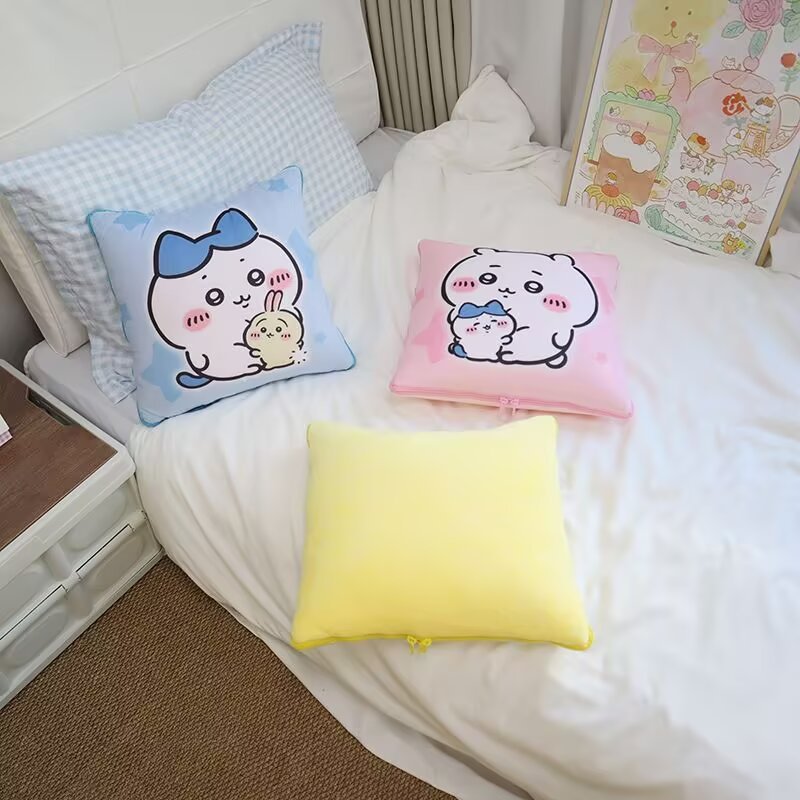 ソファクッション うさぎとくまの癒やしクッション