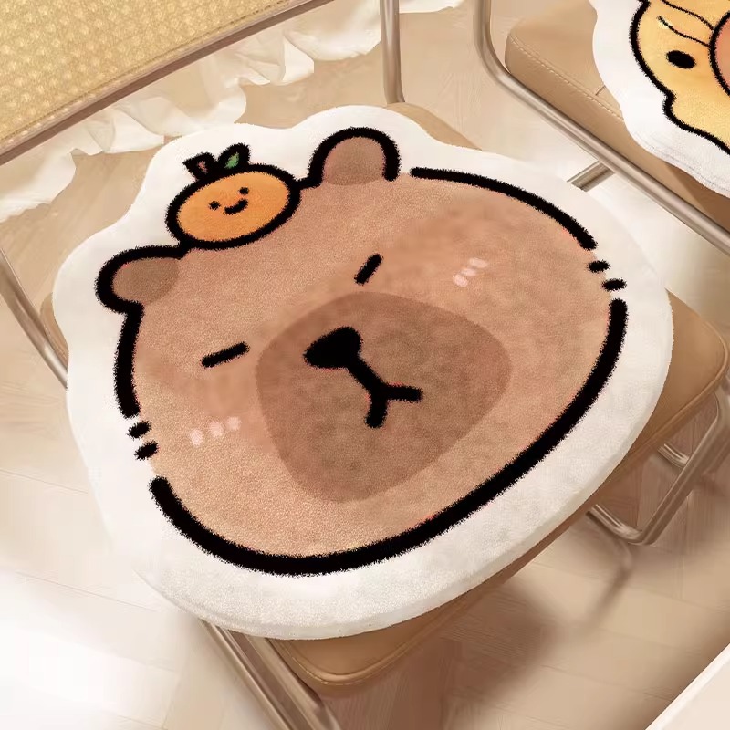 ソファクッション くまさんおやすみフロアクッション