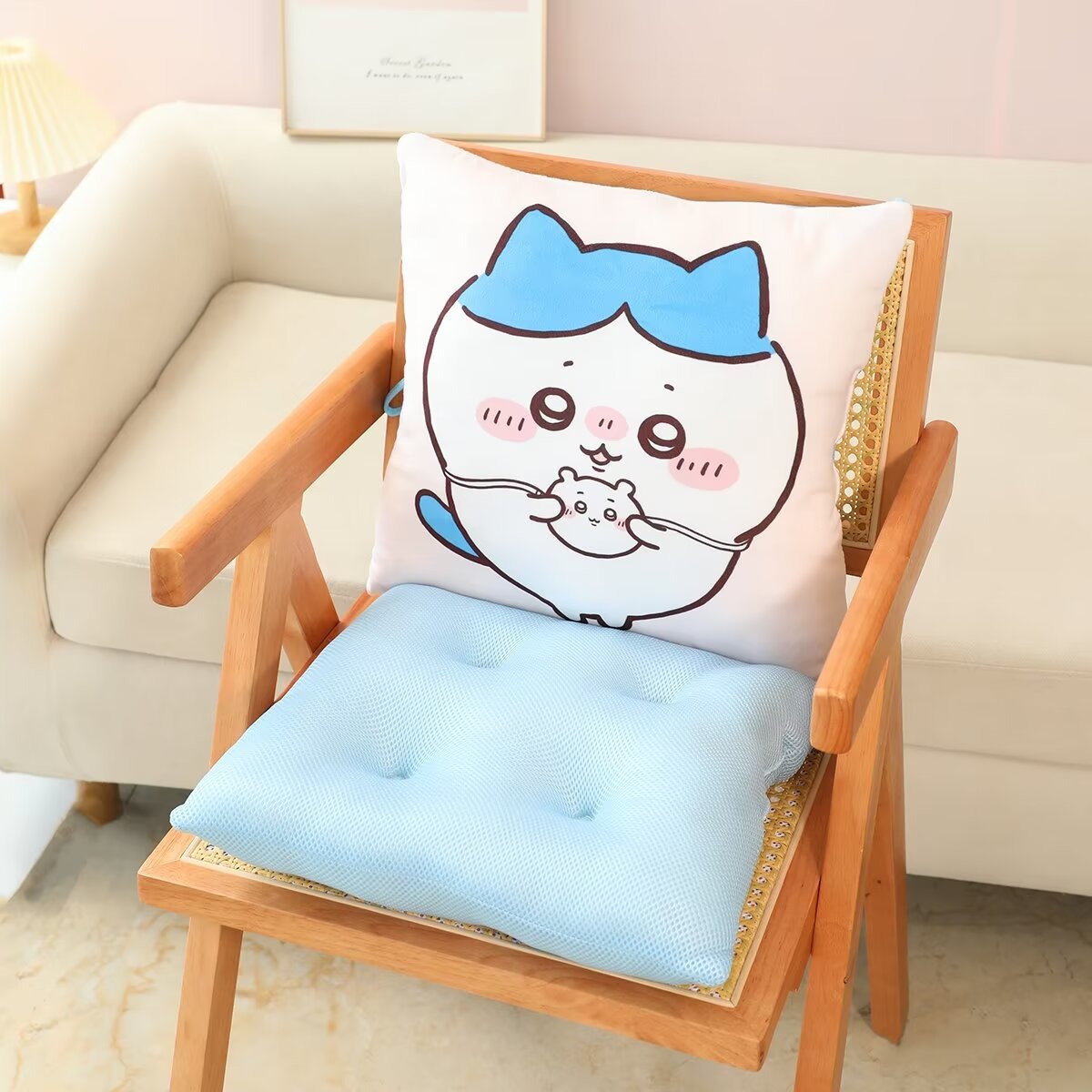 ソファクッション うさぎと小さなお友達のクッションセット