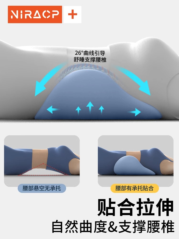ソファクッション 腰椎サポート波型クッション