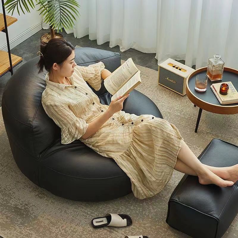 ソファクッション もこもこ丸型ビーズソファ