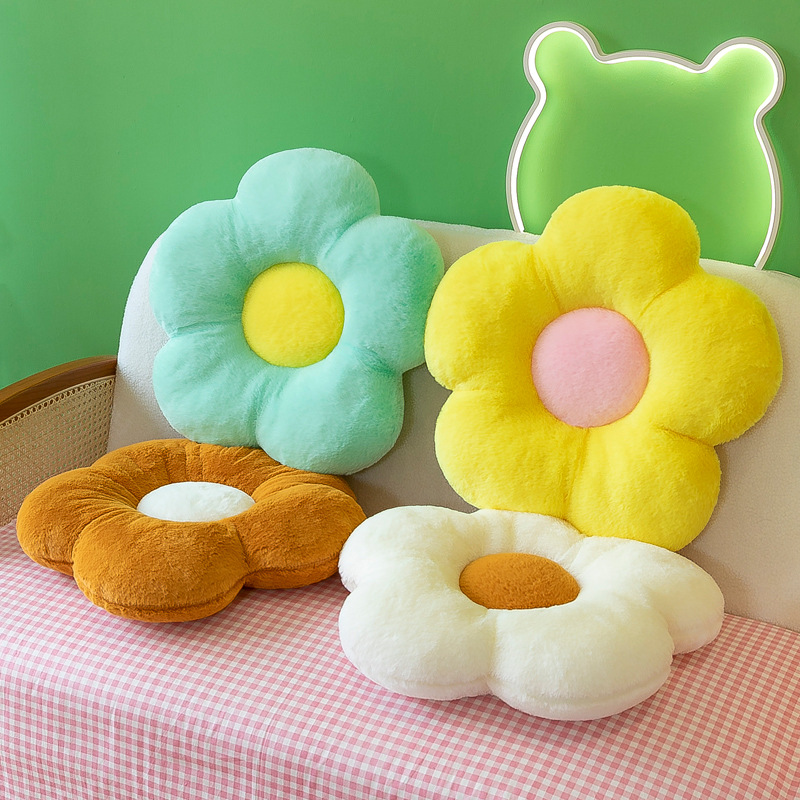 ソファクッション お花型ぽってりクッション