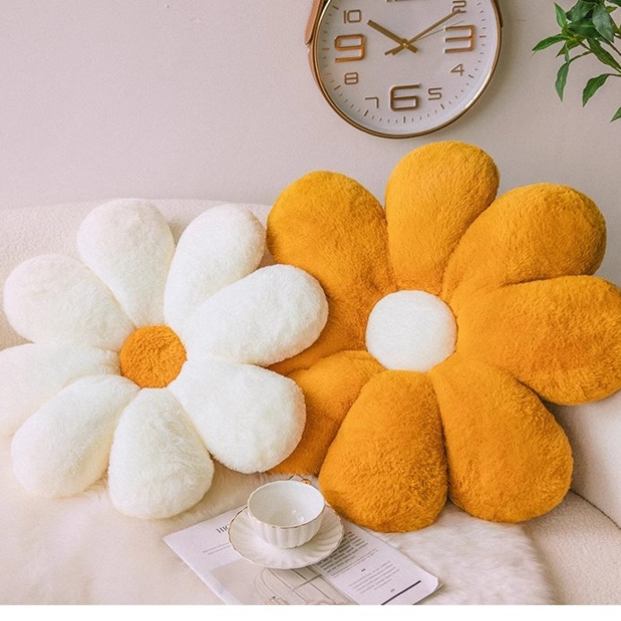 ソファクッション お花モチーフのやわらかクッション