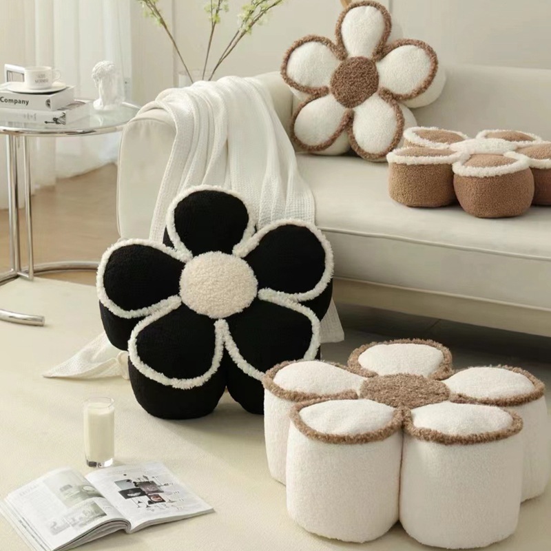 ソファクッション お花もちもちフロアクッション座布団