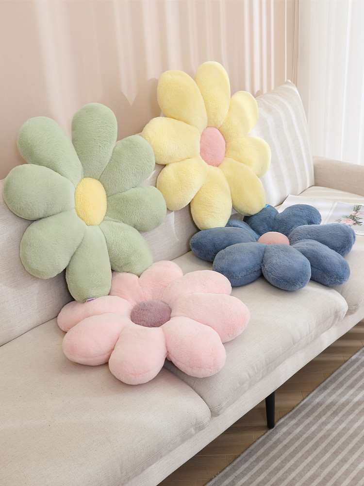 ソファクッション ふわもこ花びらクッション