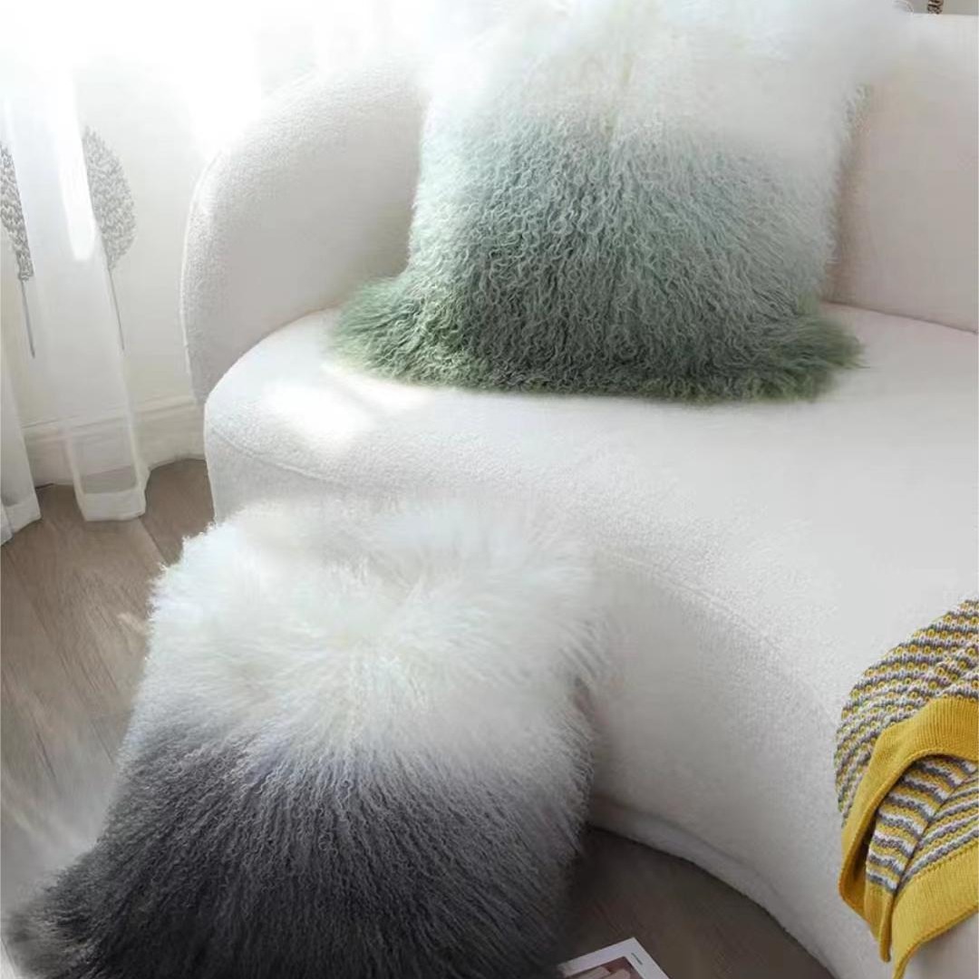 ソファクッション モコモコぼかしくつろぎクッション