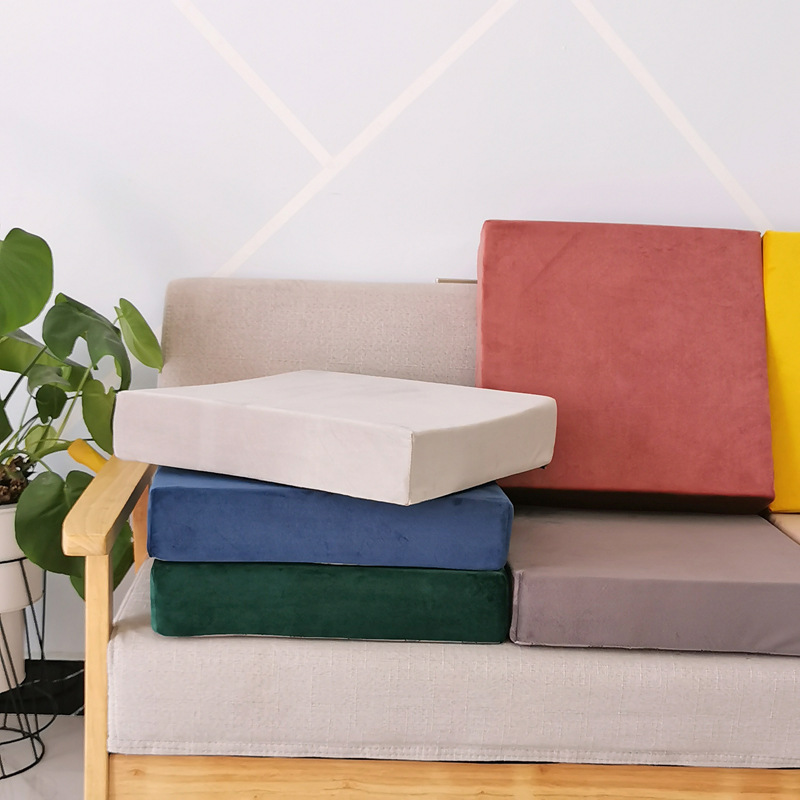 ソファクッション 厚手高反発海綿仕様防滑底付き座布団