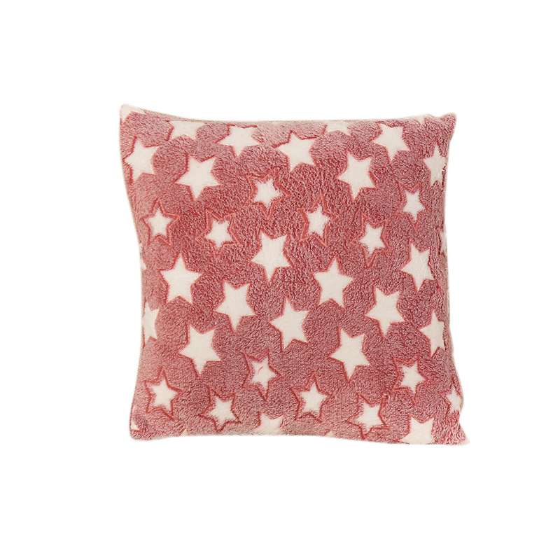 ソファクッション 星柄もこもこふわふわソファクッション