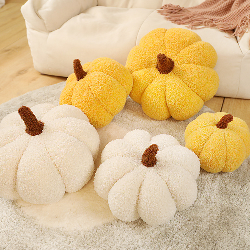 ソファクッション もこもこかぼちゃのくつろぎクッション