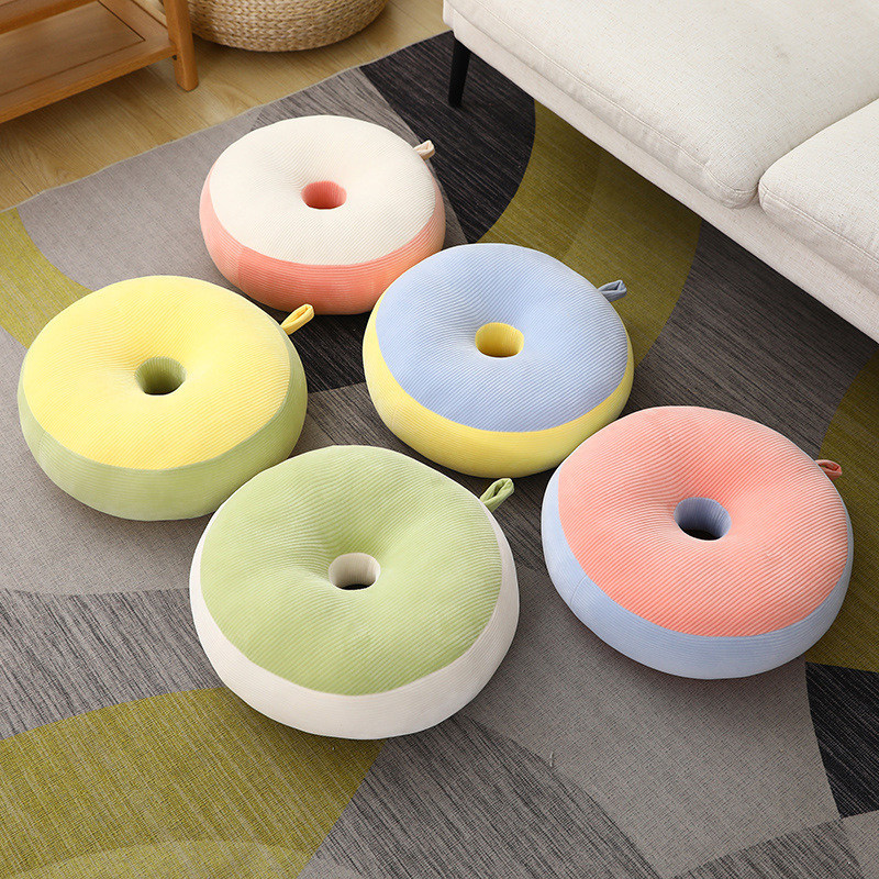 ソファクッション 中央穴あき円形フロアソファクッション