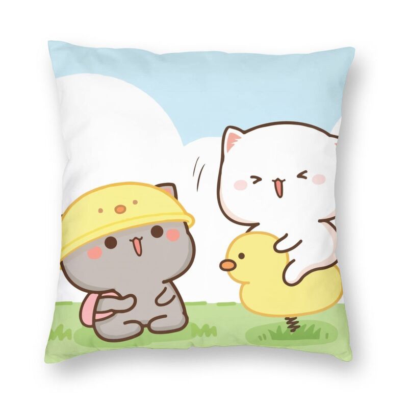 ソファクッション 癒やし猫ちゃんペアクッション