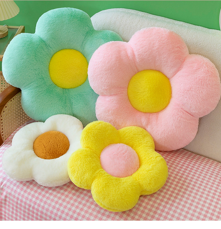 ソファクッション お花型ぽってりクッション