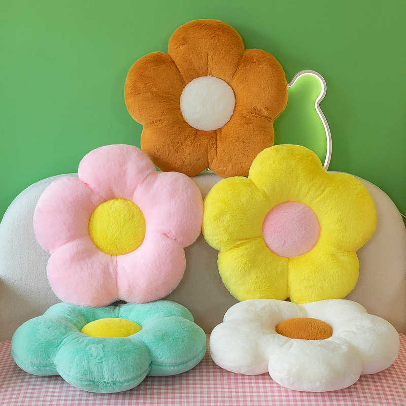 ソファクッション お花型ぽってりクッション