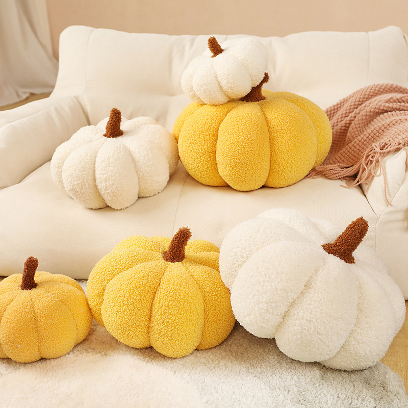 ソファクッション もこもこかぼちゃのくつろぎクッション