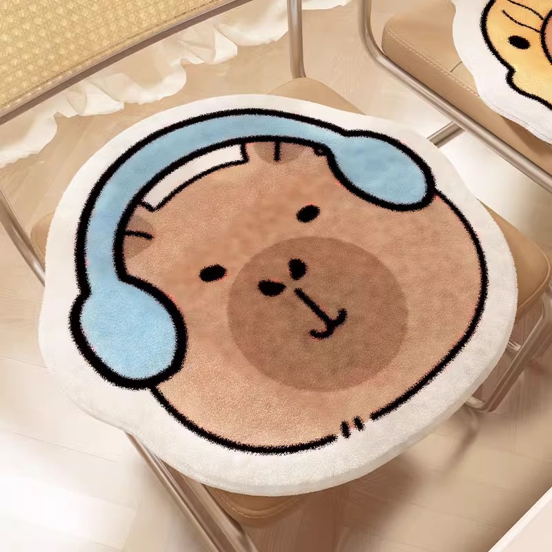 ソファクッション くまさんおやすみフロアクッション