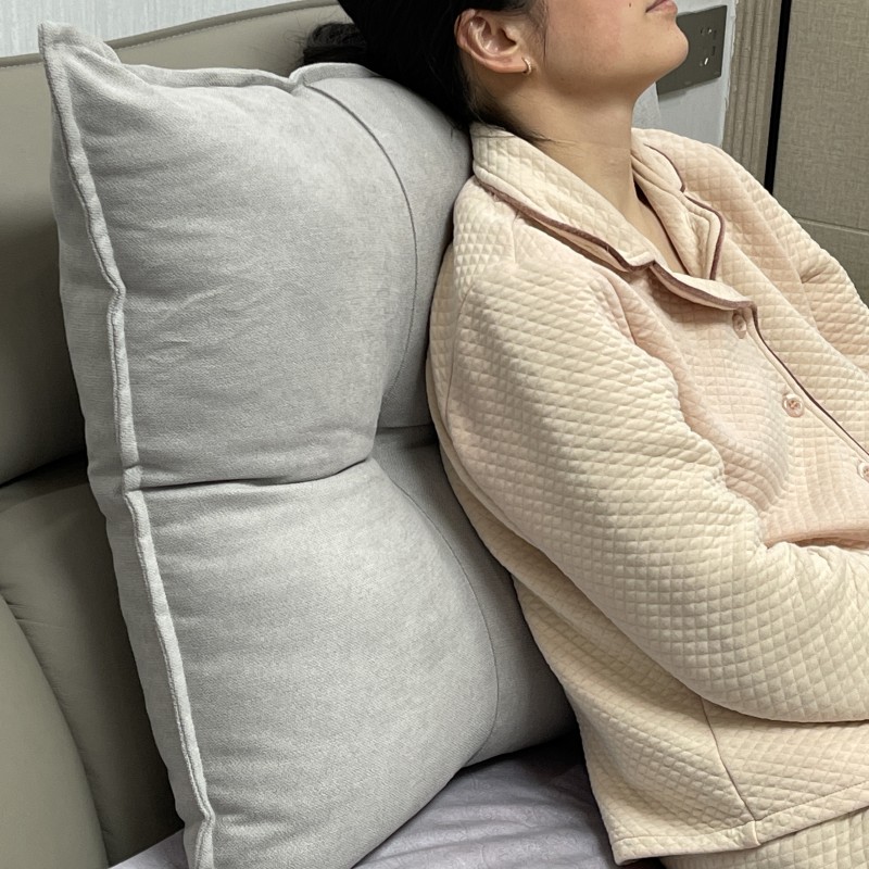 ソファクッション 四角ボタン付き高級感クッション