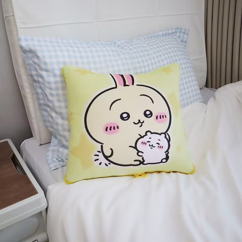ソファクッション うさぎとくまの癒やしクッション