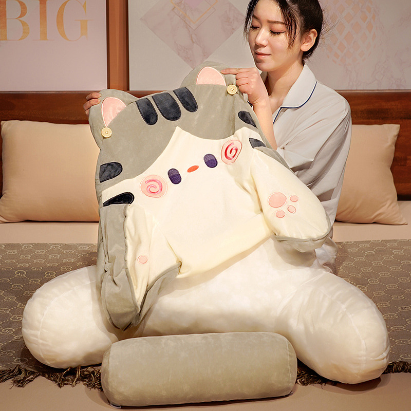 ソファクッション ねこまくら 腰楽クッション
