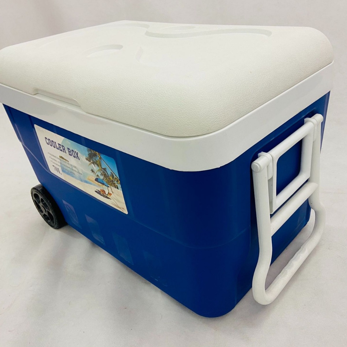クーラーボックス専門店 ハードクーラーボックス 大容量七十リットル車輪付きハード冷却保存箱