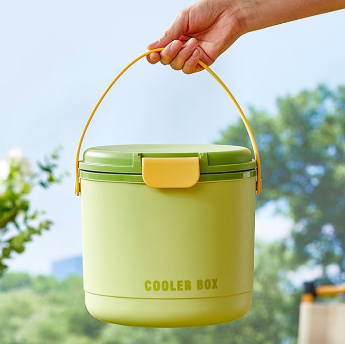 クーラーボックス 携帯型保冷ミニバケツ 製氷皿付き